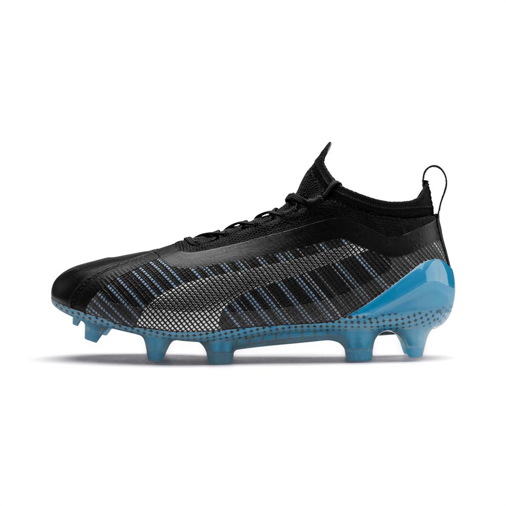 Puma ONE 5.1 City FG/AG Fiú Focicipő - Fekete/Kék/Fehér ( Hungary - UNSZF5291 )
